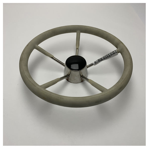 KÄYTETTÄVÄ Vetus WS360 wite 5-puolainen ruostumattomasta teräksestä valmistettu ohjauspyörä D360 mm