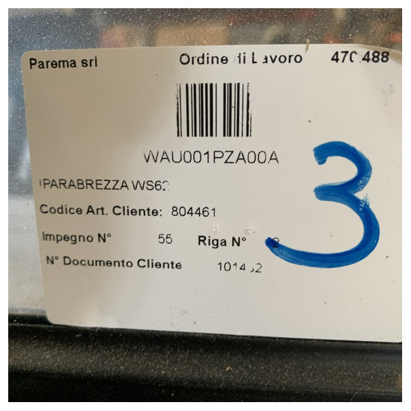 Parema WS62 Windshield for Method 6.2 Nautical Waterski Boat