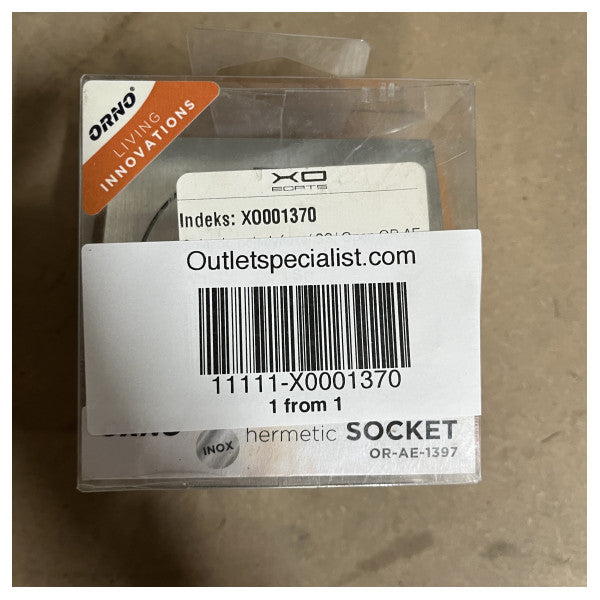 Enchufe Eléctrico Marino de Acero Inoxidable Impermeable | Orno Enchufe de Contacto Hermético