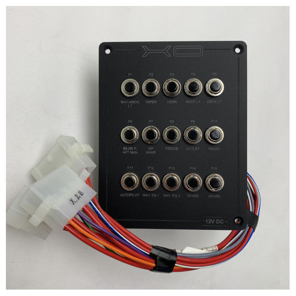XO Boats X010704918 fuse unit 12V with wiring connections