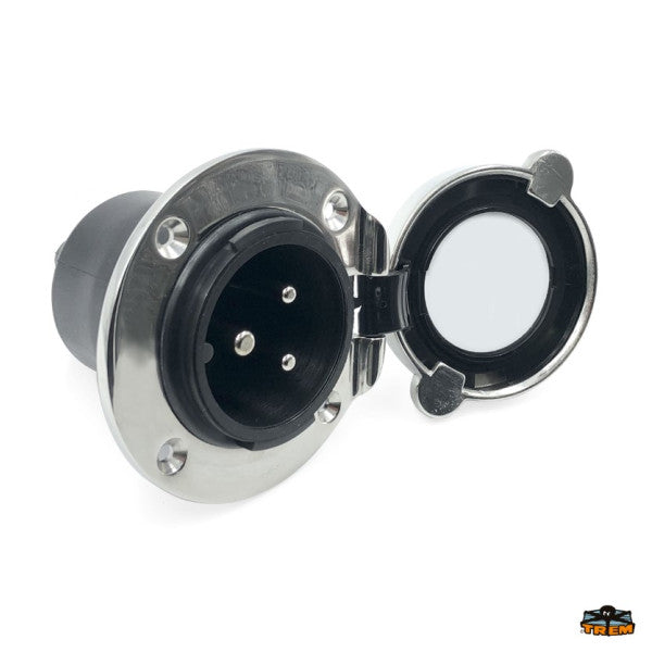 Υποδοχή ρεύματος ξηράς 16A | 230V από ανοξείδωτο χάλυβα - Z2032016