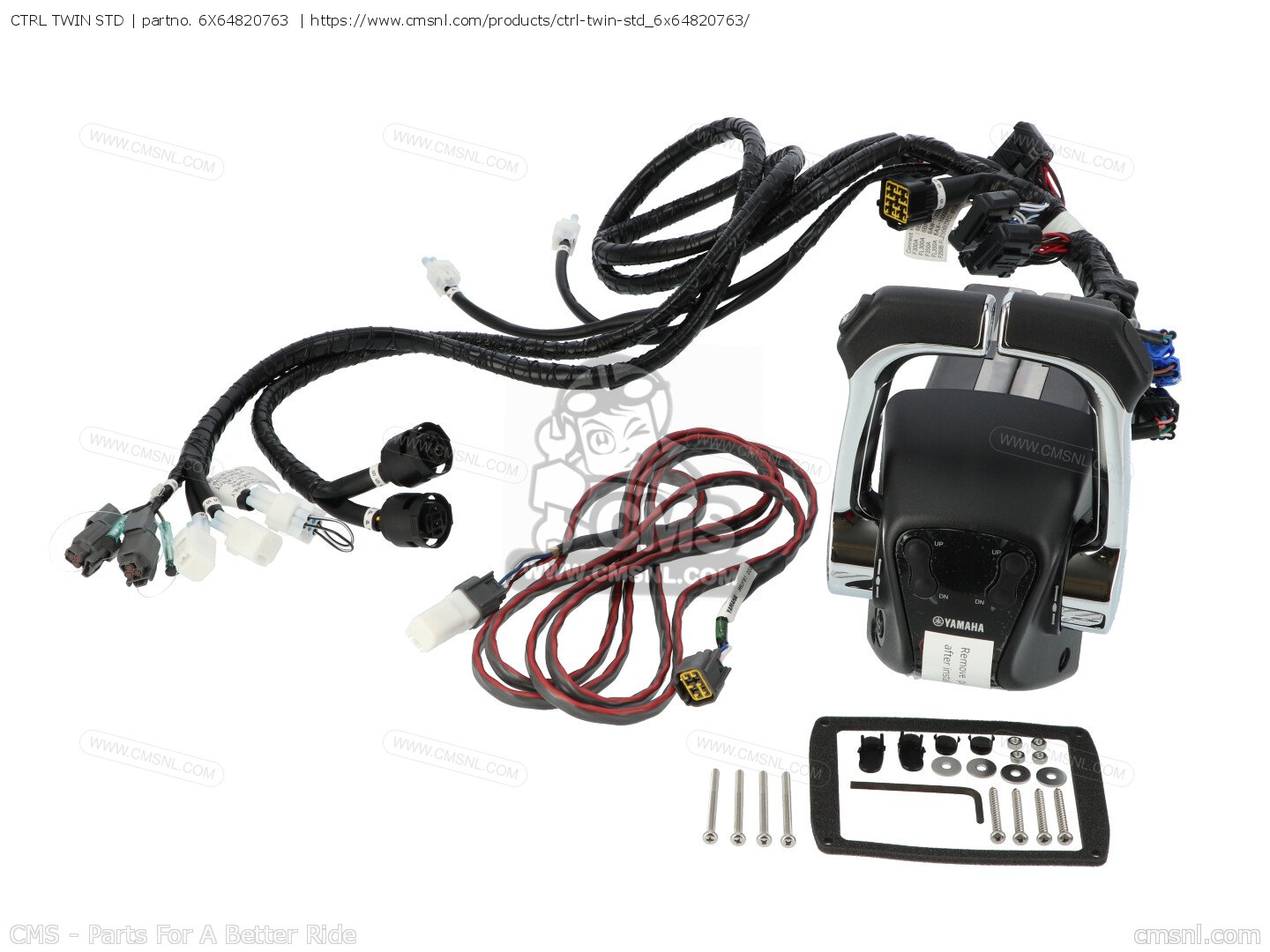Kit de controlo remoto de dois motores Yamaha - 6X6482076300