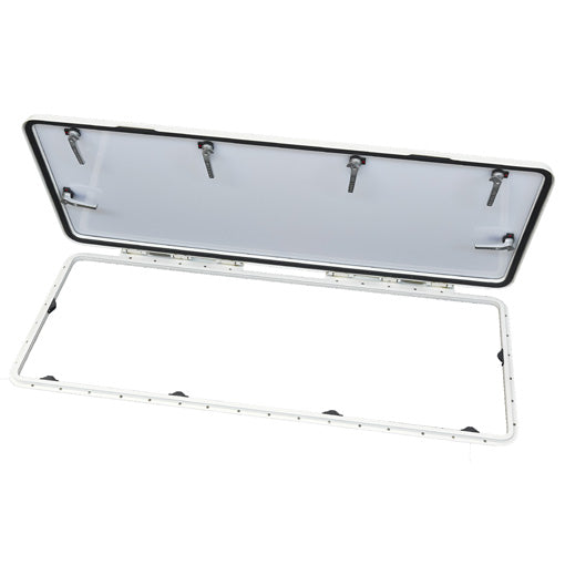 NEMO flybridge-lucka 1855 x 610 mm vit 6 handtag EU grå