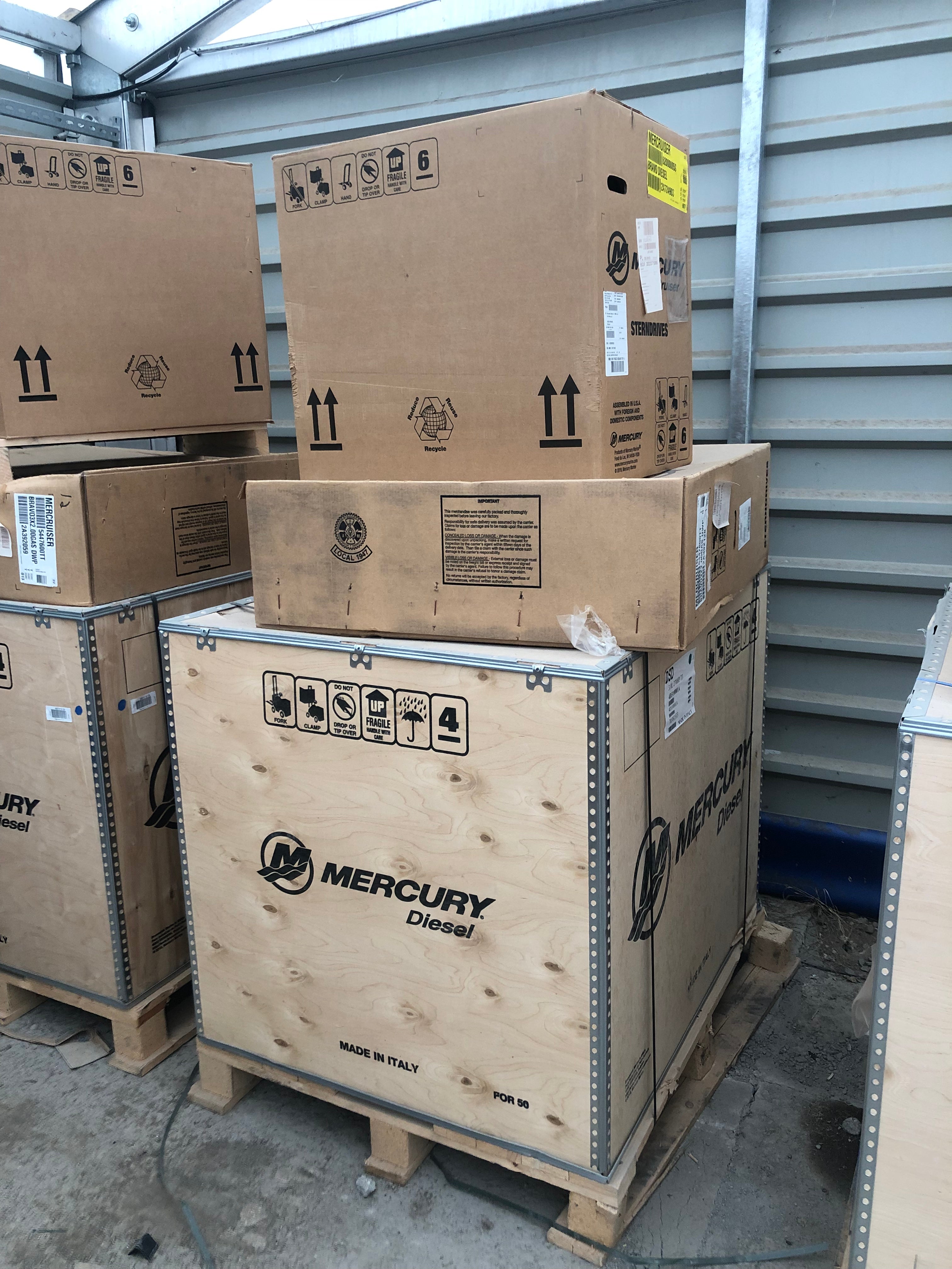 New Mercury V6 270 HP inboard diesel with Bravo 3X sterndrive 2.00:1