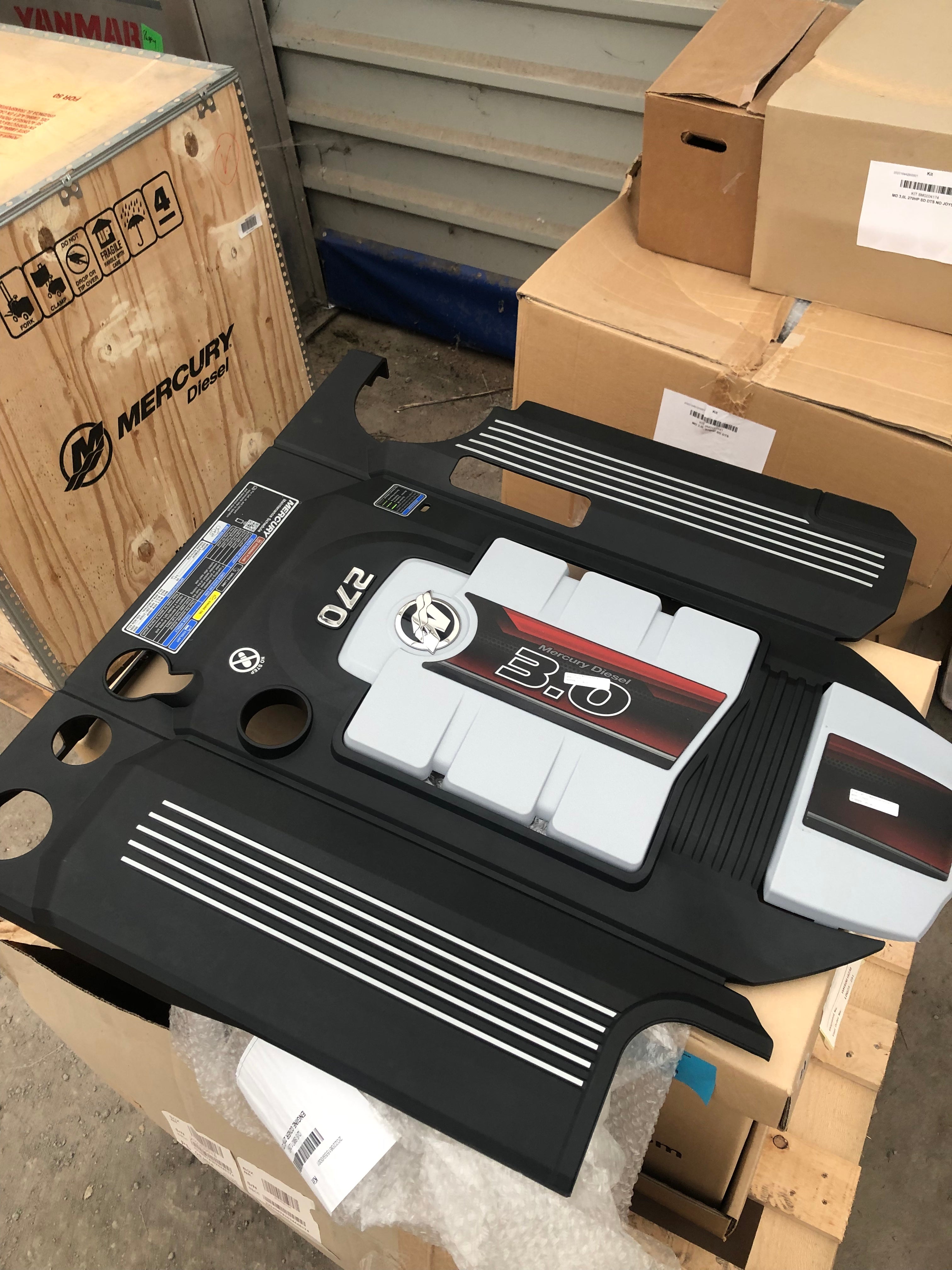 New Mercury V6 270 HP inboard diesel with Bravo 3X sterndrive 2.00:1