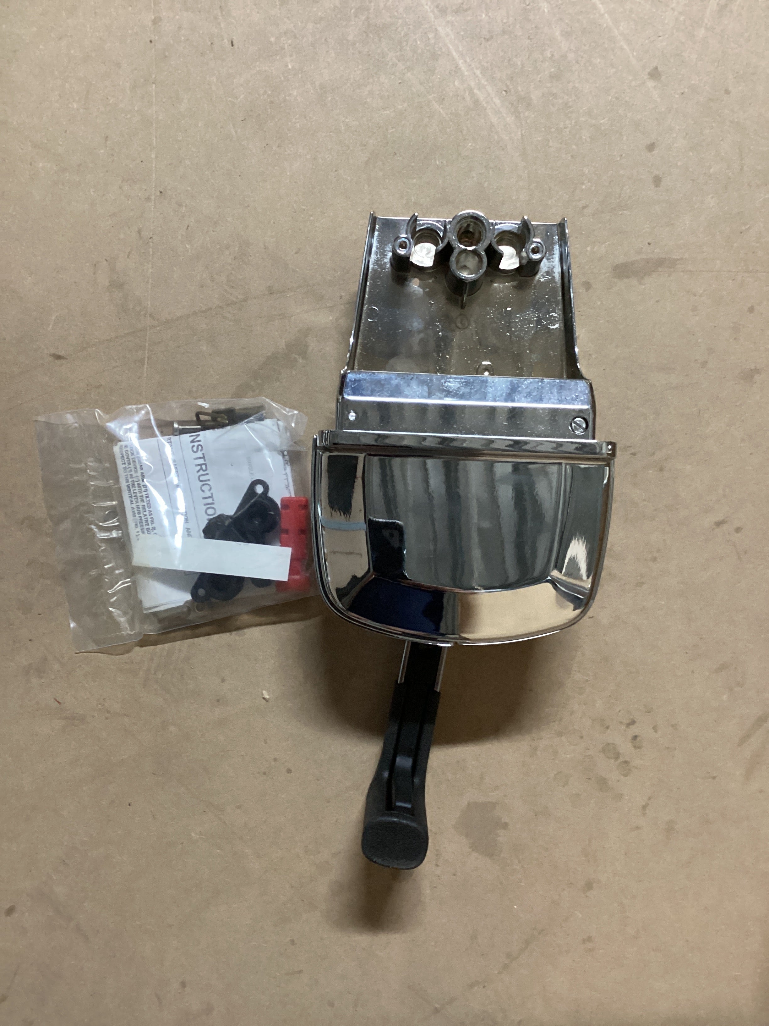 Хромиран лост за управление на един двигател Ultraflex B665 - 40656G