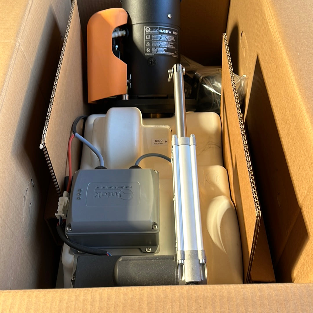 Quick BTR 85 kgf / 12V Boot retráctil Thruster 185 mm