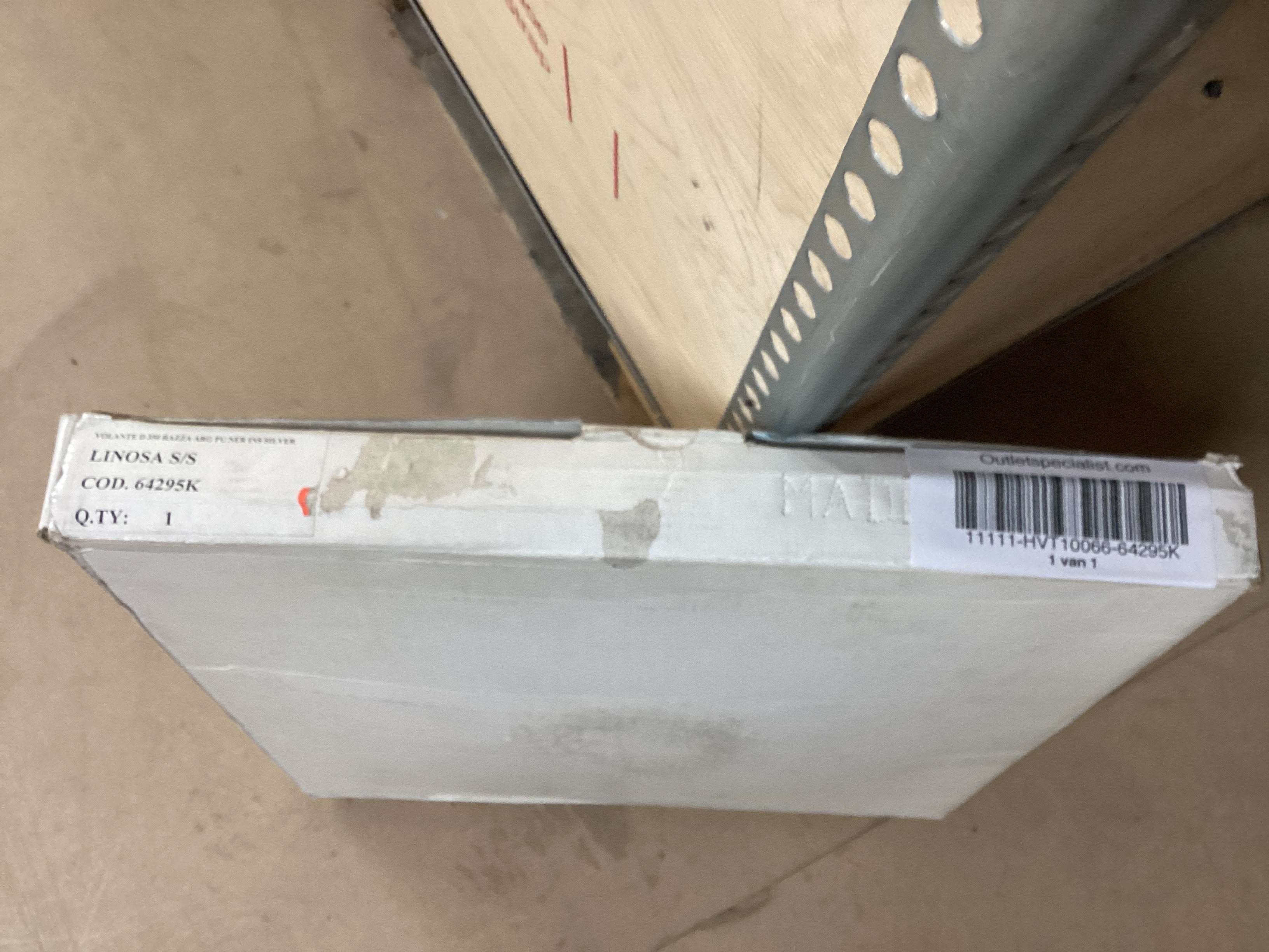 Кермо Ultraflex Linosa 3-спицеве сріблясте 350 мм - 64295K