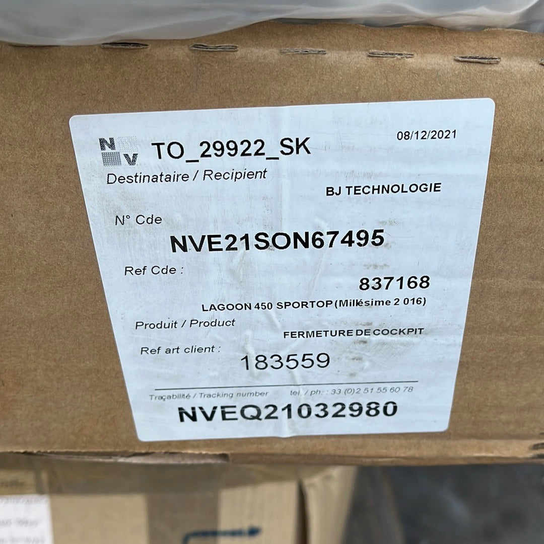 NV Equipment Lagoon 450 fecho completo de popa grafite - 183559