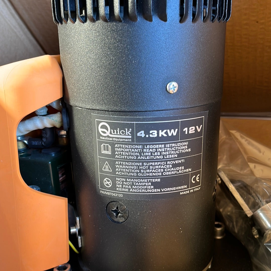 Quick BTR 85 kgf / 12V Boot retráctil Thruster 185 mm