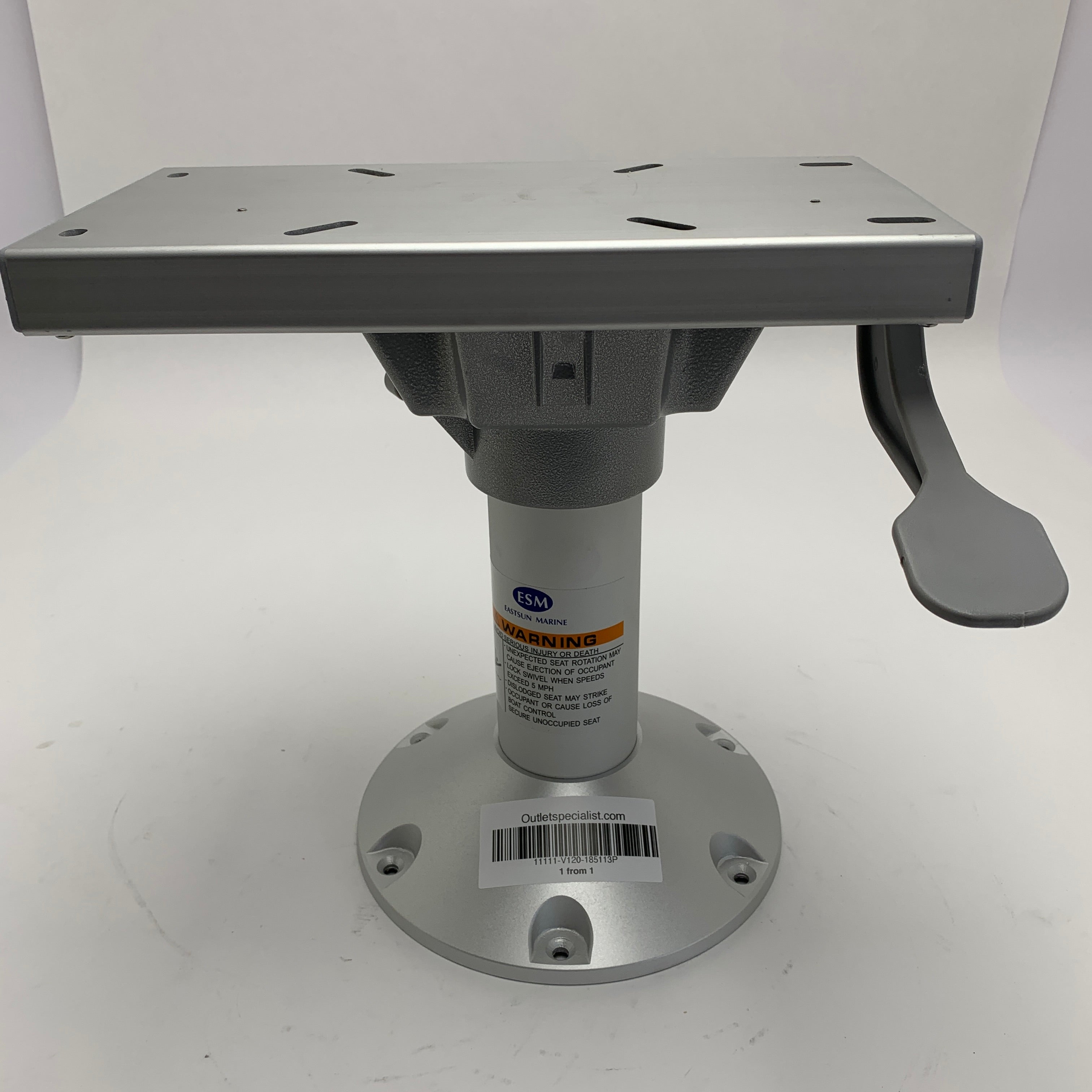 イーストサン・マリン 185113P 固定式アルミ製パイロットシートサポート H 330 mm