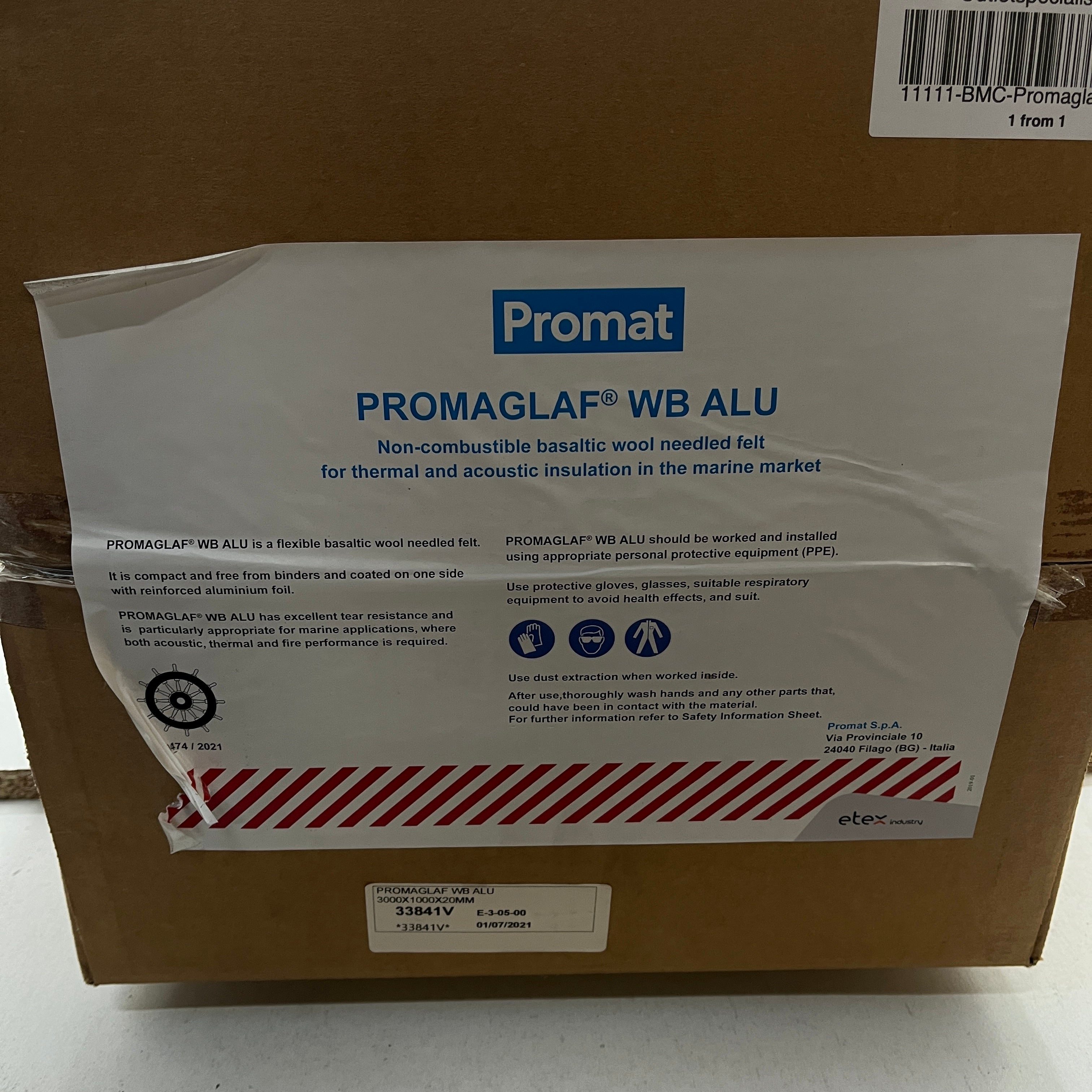 Promaglaf wb alu solas zertifiziertes feuersicherer Isolation - Schutz