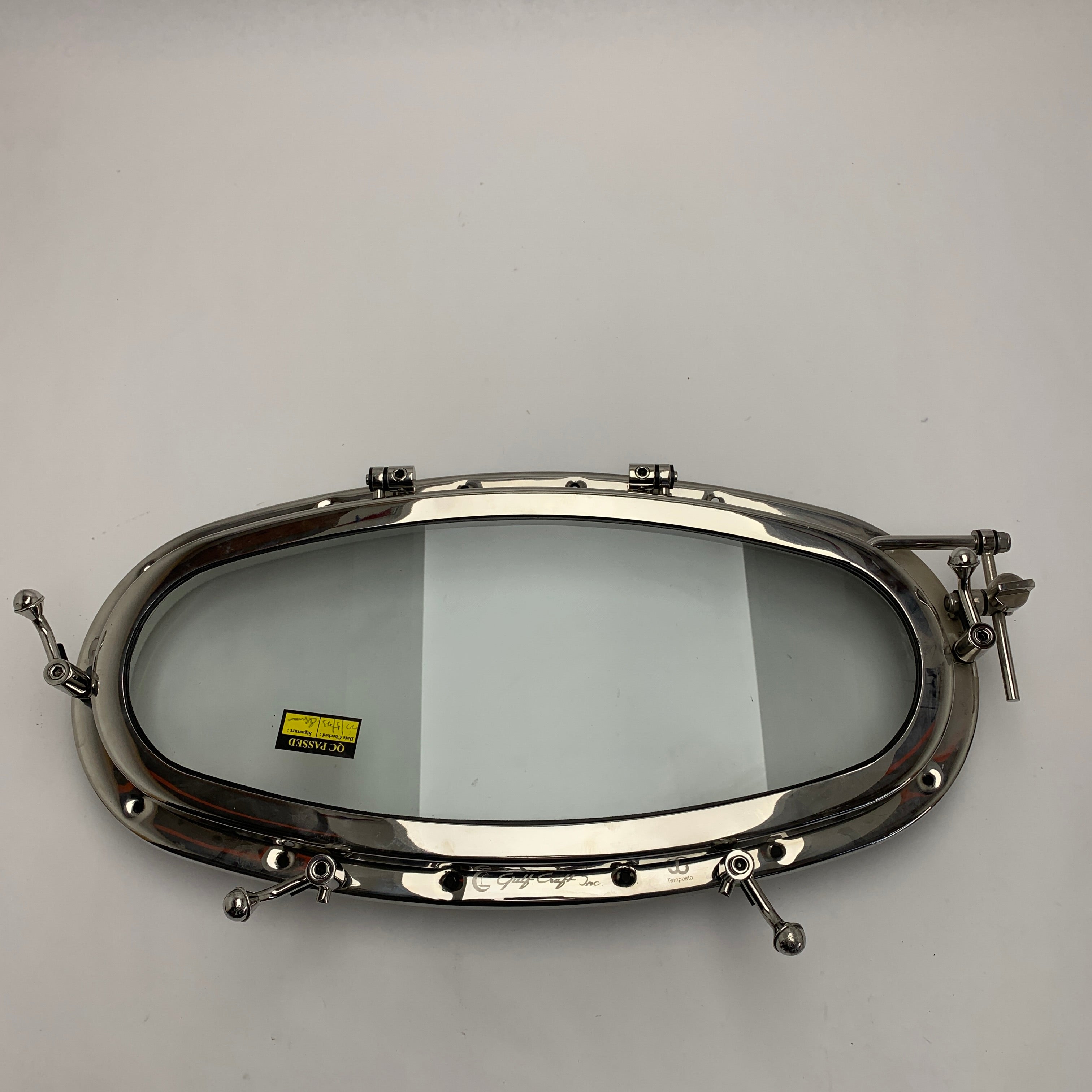 Tempesta T02 oblò ovale apribile 500 x 200 mm in acciaio inox