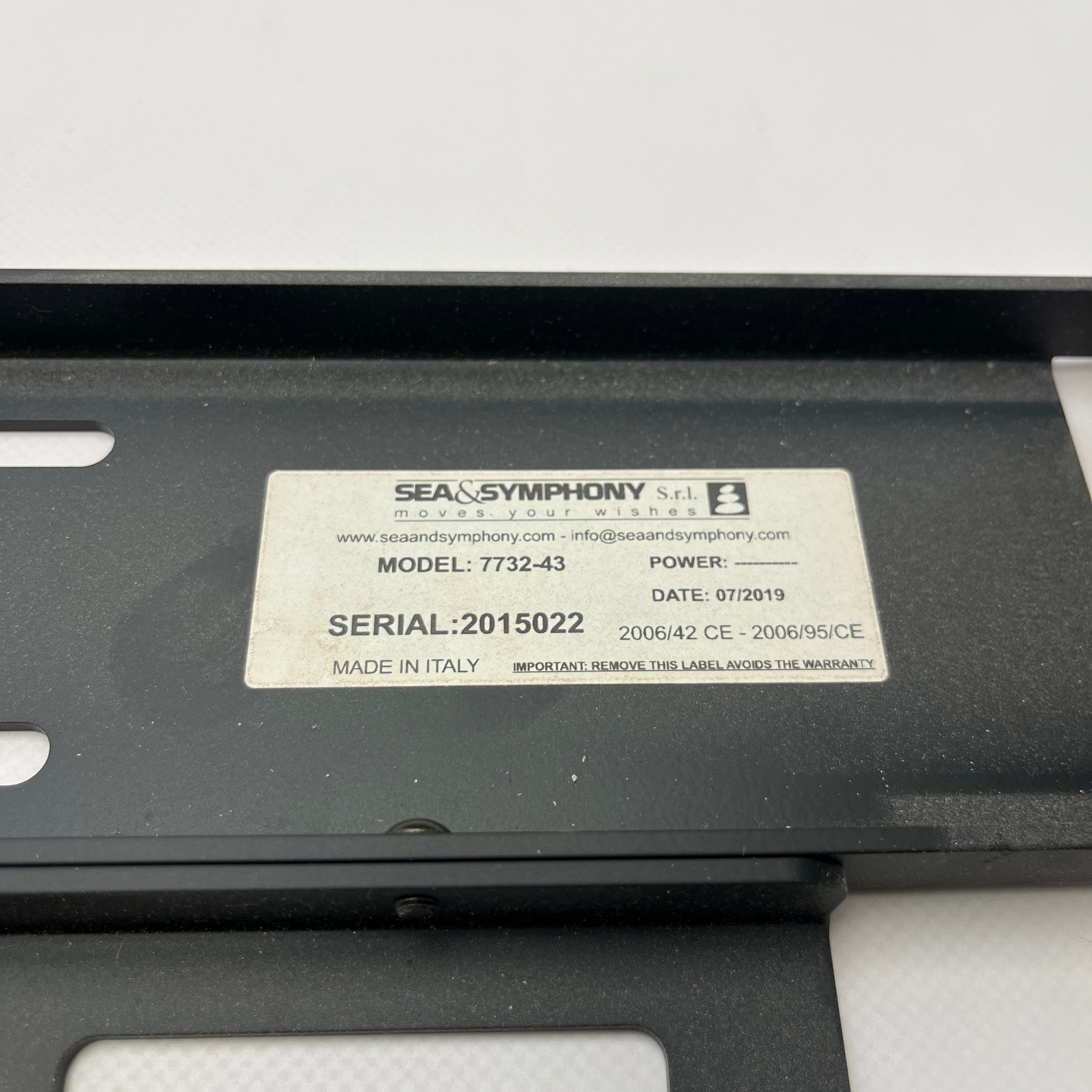 Supporto da parete Sea and Symphony 7732 staffa TV nera da 43 pollici