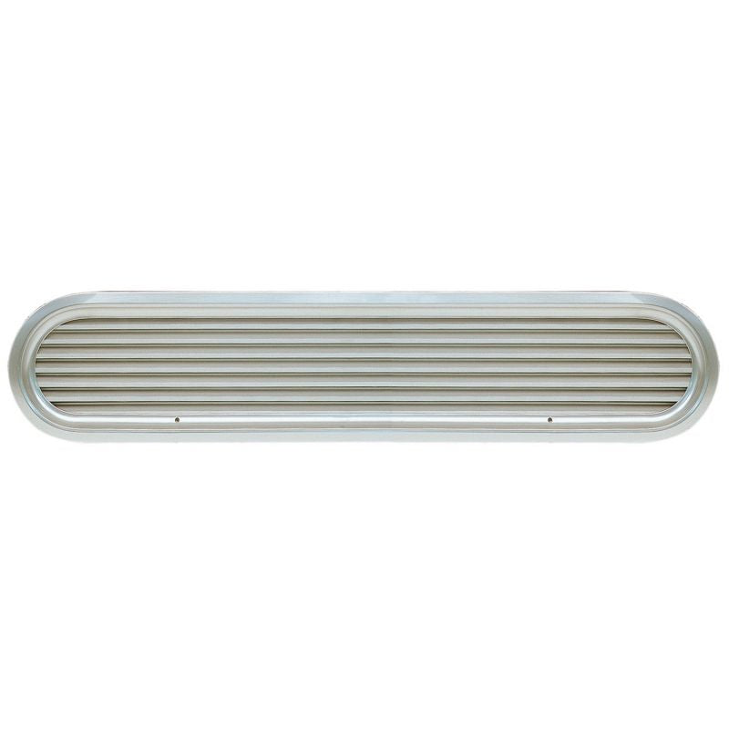 Vetus ASV070A овален вентилационен отвор за засмукване на въздух с жалузи, алуминий 590 x 159 mm