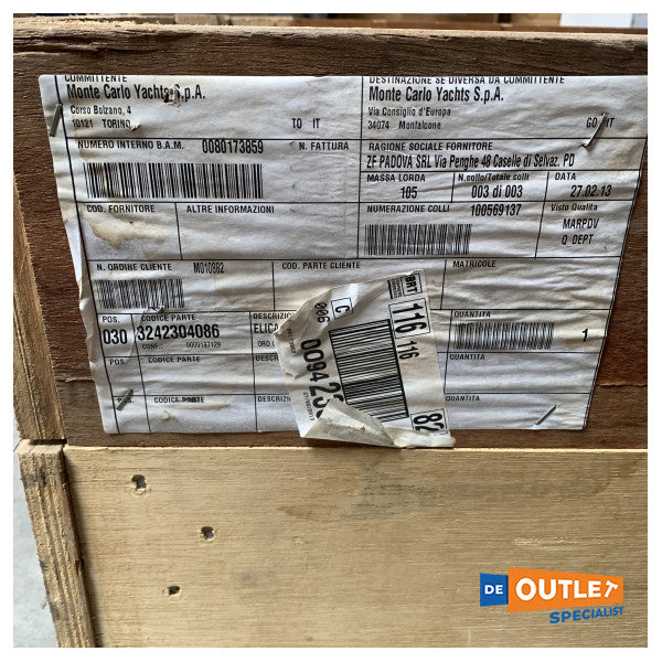 ZF Mathers 4-лопастно витло с размери 822 x 930 нибрал - 3242304086