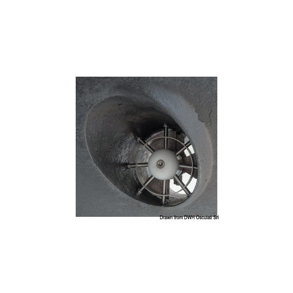 Osculati ステンレス製バウスラスターのトンネル保護、最大185 mm - 02.050.18