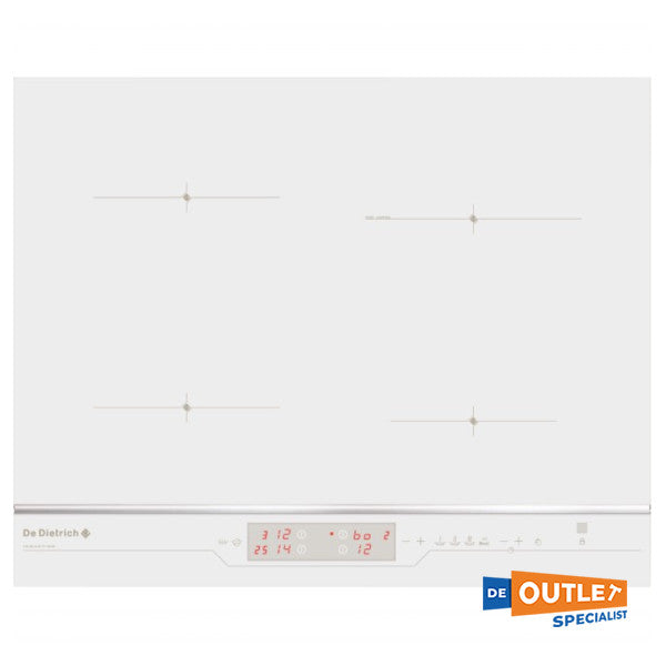 طباخ ديتريش ذو 4 شعلات حثي مدمج أبيض اللون - DTI1105WE