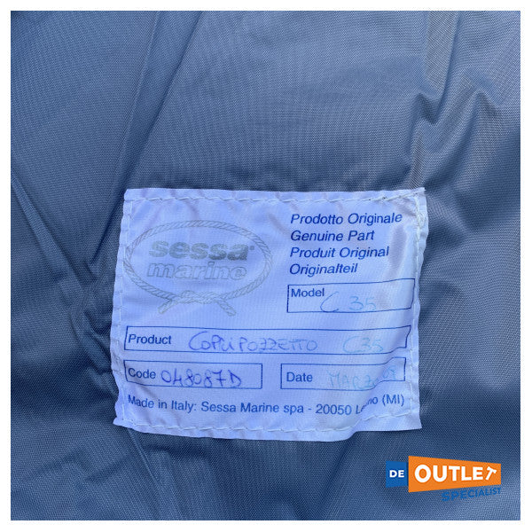 セッサインターナショナル C35 コックピットカバー キャンバス オリジナルブルー - 048087D