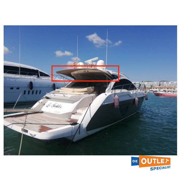 Sessa Marine C48 aft sun cover canvas beige - 048089G