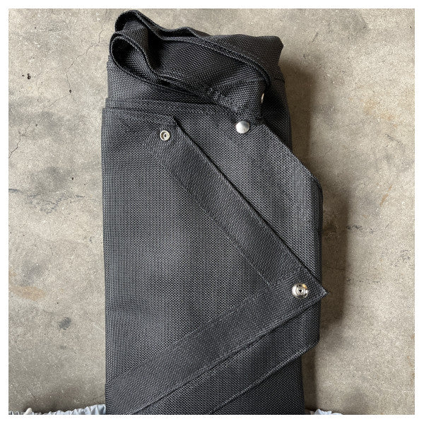 Sessa Marine Fly40 Front Window Black Mesh Sun Cover - 048115G