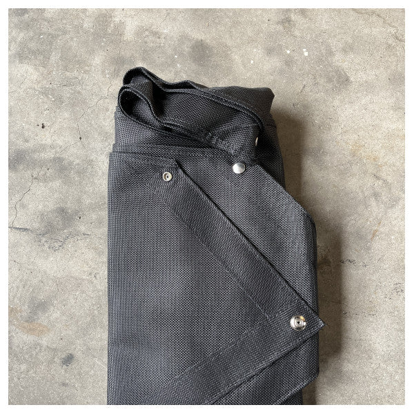 Sessa Marine Fly40 Front Window Black Mesh Sun Cover - 048115G