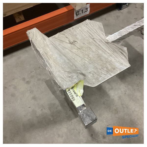 Sessa fast bordstøtte i rustfrit stål - 050332R