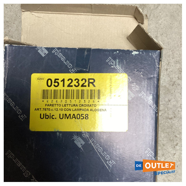 Lámpara de lectura de acero inoxidable ajustable Foresti Suardi Argo Mapp - 5075.fx.c