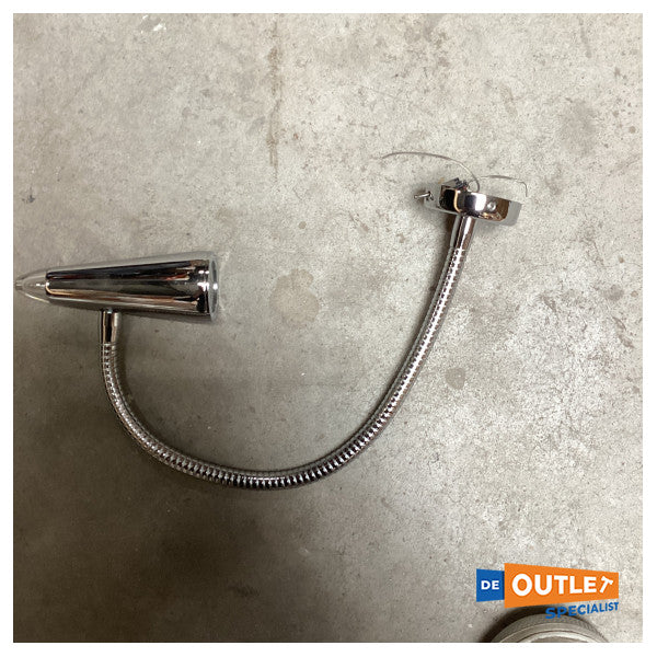 Lámpara de lectura de acero inoxidable ajustable Foresti Suardi Argo Mapp - 5075.fx.c