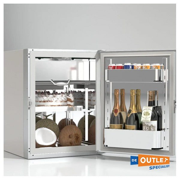 Frigonautics FR80AC 80L stainless steel compressor fridge including freezer