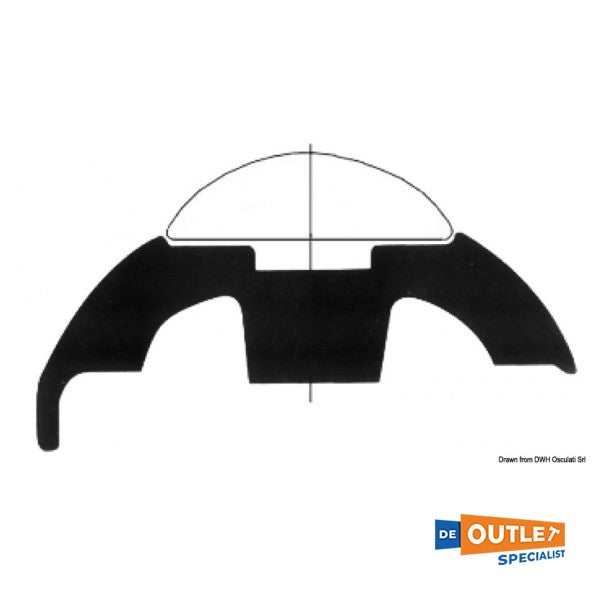 أوسكولاتي مصد بلاستيكي أبيض 60 مم - 4448022