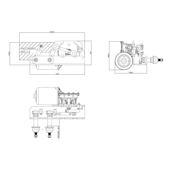 GALLINEA BIG DD Y20 MOTEUR DES ESSUIR 24V SP32 65A -SC - 02536015.SC