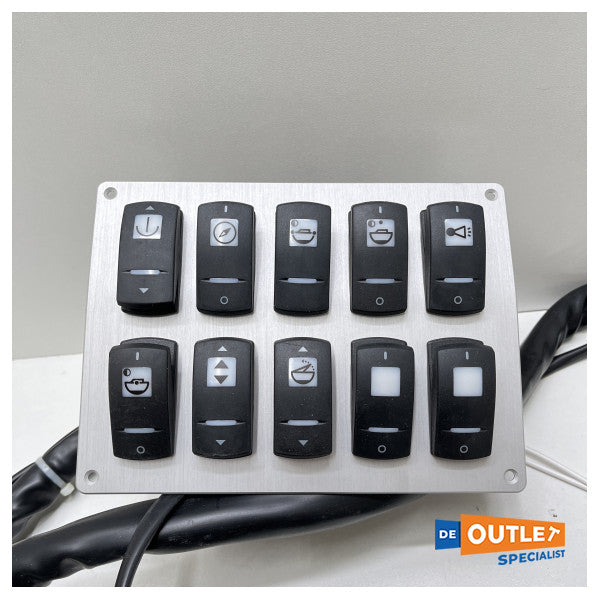 Monte Carlo Yachts MCY 111 pannello di controllo del flybridge - 12 funzioni - 05355D