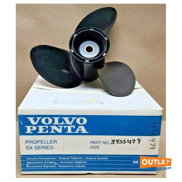 مروحة Volvo Penta ذات 3 شفرات من الألومنيوم 15 × 15 لتر - 3855479