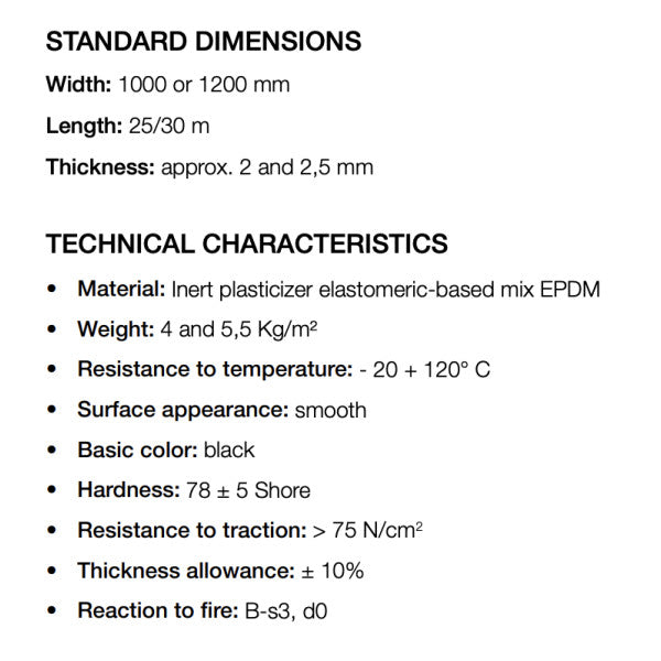 Akustik GPB SP 2.0 äänieristysmateriaali 1200 x 25000 mm.