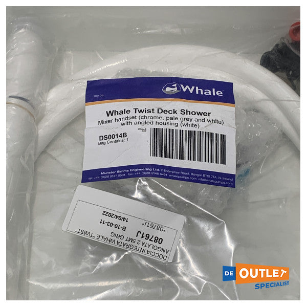 Whale Twist ντους καταστρώματος λευκό - DS0014B