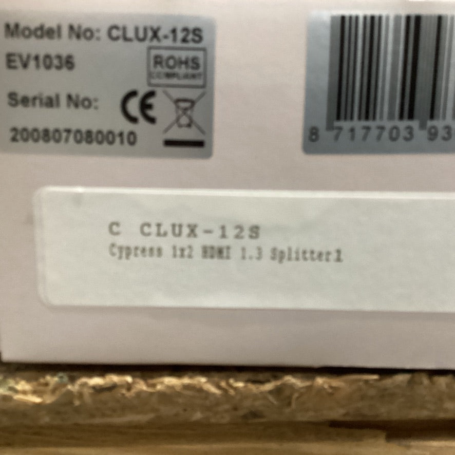 Розгалужувач 1 до 2 HDMI Clux-12S