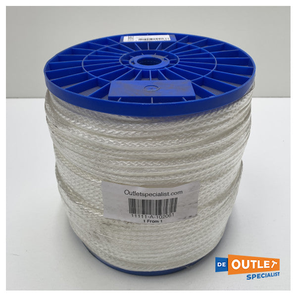Roll Nedrope 6 mm ppm braided line 200 meters 8 wire white - 102061
