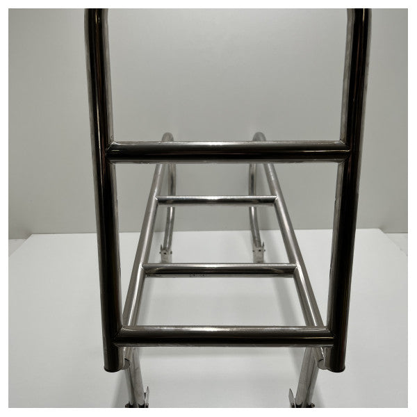 オールパ固定式ステンレス製入浴はしご5段デッキ取付用 - 110047