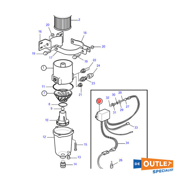 ボルボペンタ燃料レベルセンサー/レベル検出器 - 1140700