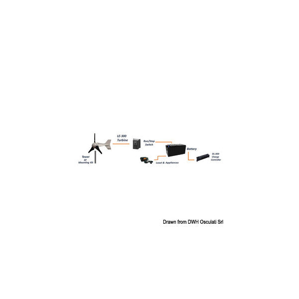 Leading Edge LE300 generatore eolico 24 V - 300W