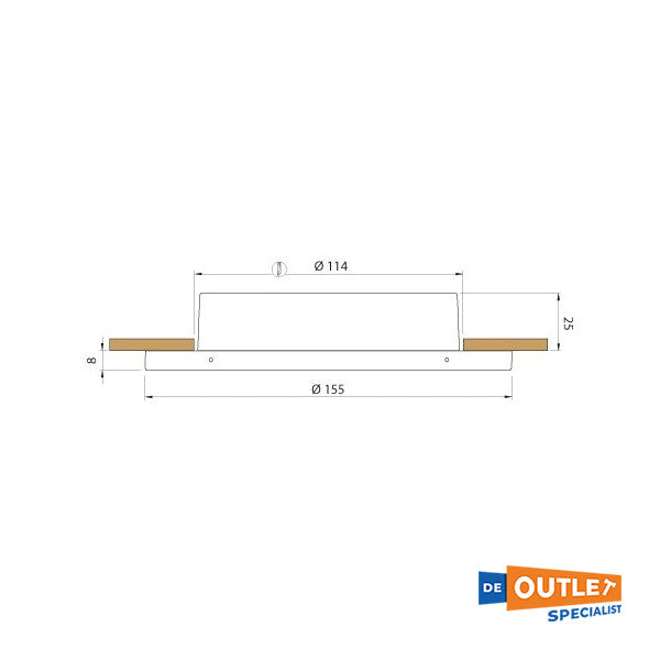 Quick Thekla 9W lämmin valkoinen LED alasvalo 12/24V - FAMP1412B12CA00 - FAMP1412B12CA00