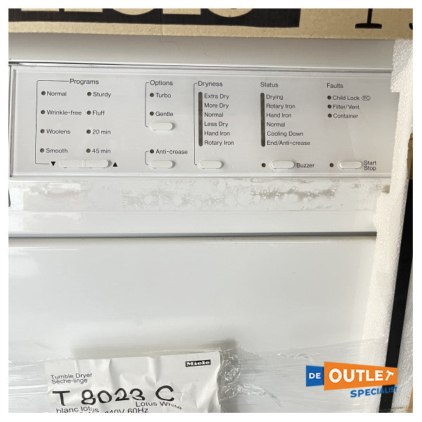 Miele T8023C 8kg sušilica za kondenzator White - 110-220V 60Hz