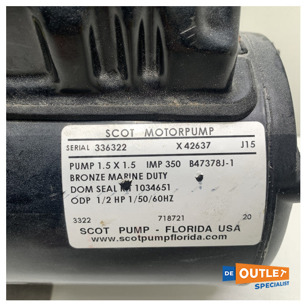 Dometic Scot P711Z бронзова помпа за морска вода за климатик 230V