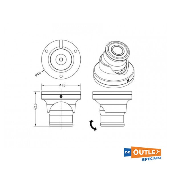 Kamera nocna na podczerwień Simrad IRIS-035 Pal - 000-10930-001