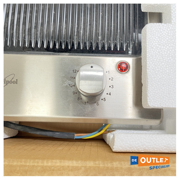 Whirlpool domino electric stainless steel grill / BBQ - AKT 320/IX