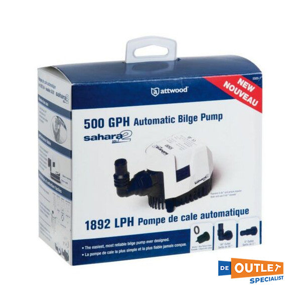 Attwood サハラ MK2 ビルジ ポンプ 12 v S800 - 16.490.02