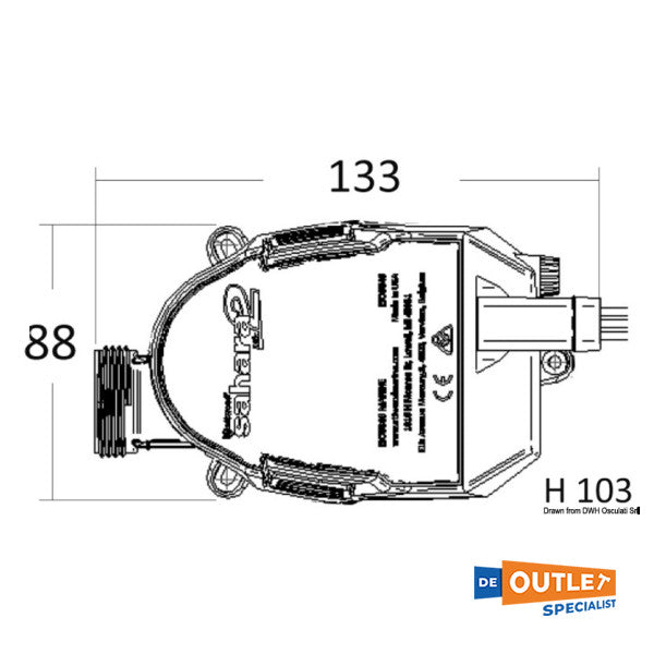 Attwood サハラ MK2 ビルジ ポンプ 12 v S800 - 16.490.02