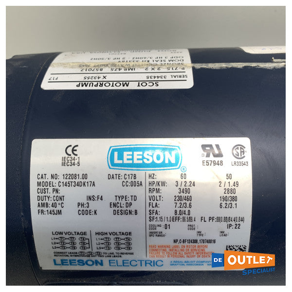 مضخة تكييف هواء مبرد بمياه البحر 230 فولت - B57017 من دومتيك سكوت P715