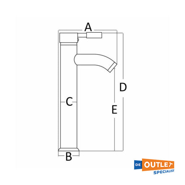 Osculati Diana bateria umywalkowa chrom - 17.009.00
